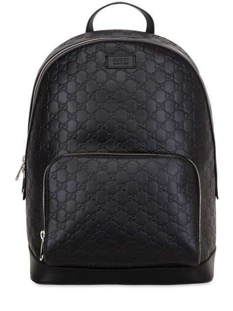 leather men's gucci backpack|gucci backpack price.